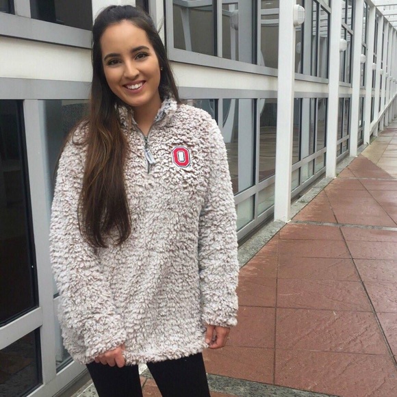 ohio state sherpa pullover